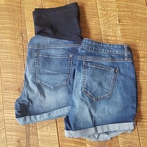 2 Maternity shorts